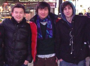 Azamat Tazhayakov, Dias Kadybayev, and Dzhokhar Tsarnaev