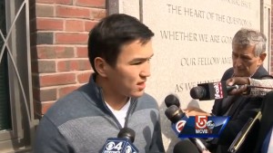 Ablaikhan Ismagulov, younger brother of Azamat Tazhayakov, Courtesy of WHDH