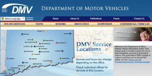 CT DMV web page