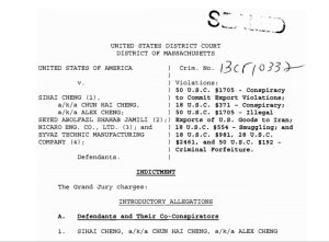 US INDICTMENT AGAINST CHENG