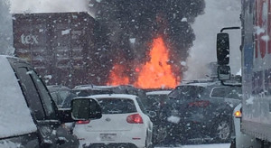 NH Pile up on i-93 courtesy of ben Baldwin, Instagram