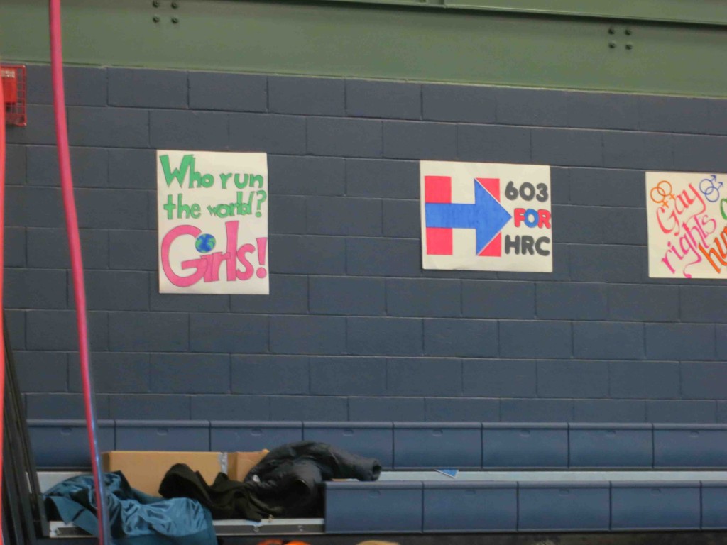 Nashua Community College Gym signs