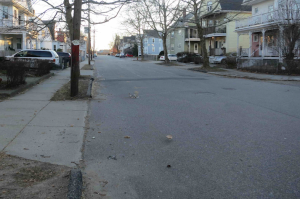 Laurel Street, Watertown, MA, where CBS will not be filming "Patriots Day"