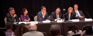 Connecticut Governor Dannell Malloy speaks at a Harvard Medical School program featuring